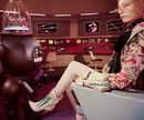 Chaqueta floral y botines blancos de la campaña otoño/invierno 2017/2018 de Gucci