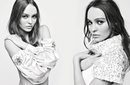 Lily-Rose Depp con crop top con perlas de la colección otoño/invierno 2017 de Chanel