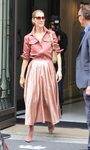 Céline Dion con total look rosa