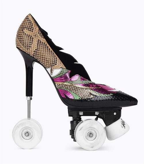 Stiletto con ruedas del otoño 2017 de Saint Laurent