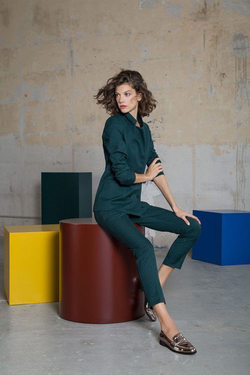 Conjunto verde botella de la colección otoño/invierno 2017 de Trucco