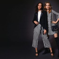 Rayas blancas y negras en la colección otoño/invierno 2017/2018 de Liu Jo