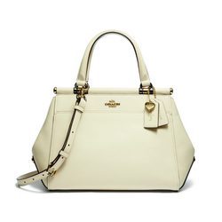 Bolso blanco 'Selena Grace' de la colección 'Coach x Selena Gomez'