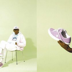 Modelo lila de la nueva colección 'The One Star x Golf le Fleur' de Converse