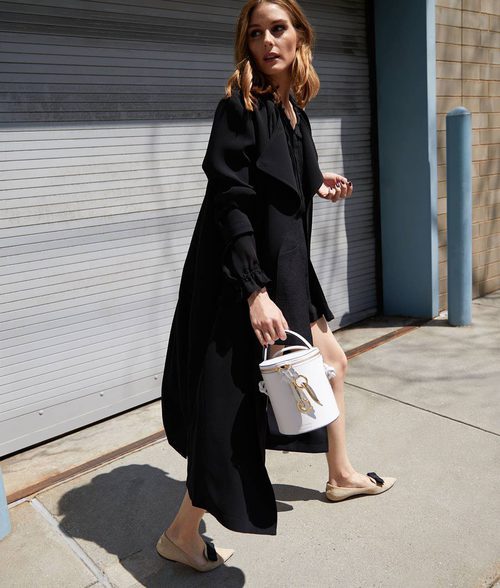 Bolso blanco de la colección 'Olivia Palermo x Meli Melo Collection'