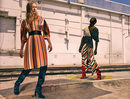 Vestido de rayas y blusa de topos cruzada de la colección prefall de Zara