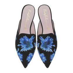 Babuchas azules de Pretty Ballerinas otoño/invierno 2017/2018