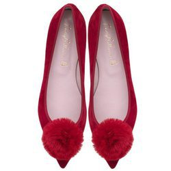 Manoletinas rojas de Pretty Ballerinas otoño/invierno 2017/2018