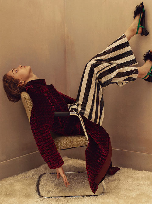 Pantalón palazzo de rayas de Zara Trafaluc otoño/invierno 2017/2018
