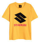 Camiseta amarilla con letras negras y rojas de la colaboración de H&M con Justin Bieber
