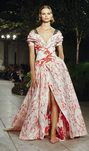 Vestido de flores de Carolina Herrera primavera/verano 2018 en la New York Fashion Week