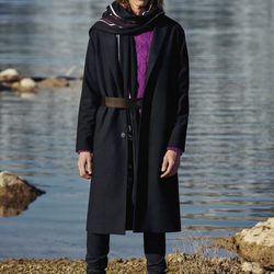 Abrigo de paño azul de H&M Studio otoño/invierno 2017/2018