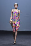 Vestido rosa de flores de María Escoté primavera/verano 2018 para Madrid Fashion Week