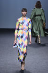 Vestido estampado de rombos de María Escoté primavera/verano 2018 para Madrid Fashion Week