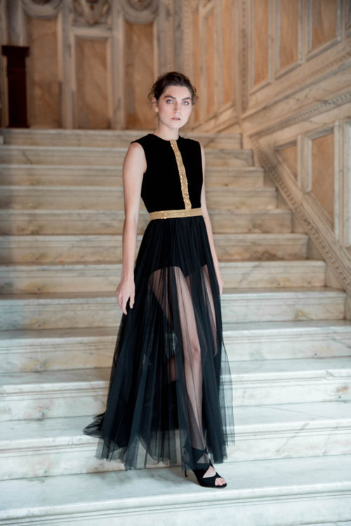 Falda de tul transparente de Antonio García otoño/invierno 2017/2018