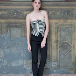 Top de estampado de rayas de Antonio García otoño/invierno 2017/2018