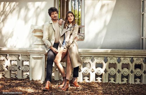 Dulceida y Andrés Velencoso con botas marrones para la nueva campaña de Carmela otoño/invierno 2017/2018