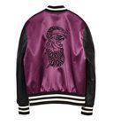 Bomber violeta de la nueva colección de The Weeknd junto a H&M para la campaña de otoño/invierno 2017/2018
