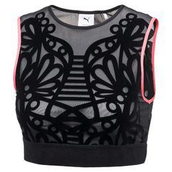 Top negro con transparencias de la nueva colección de PUMA con Sophia Webster de otoño/invierno 2017/2018