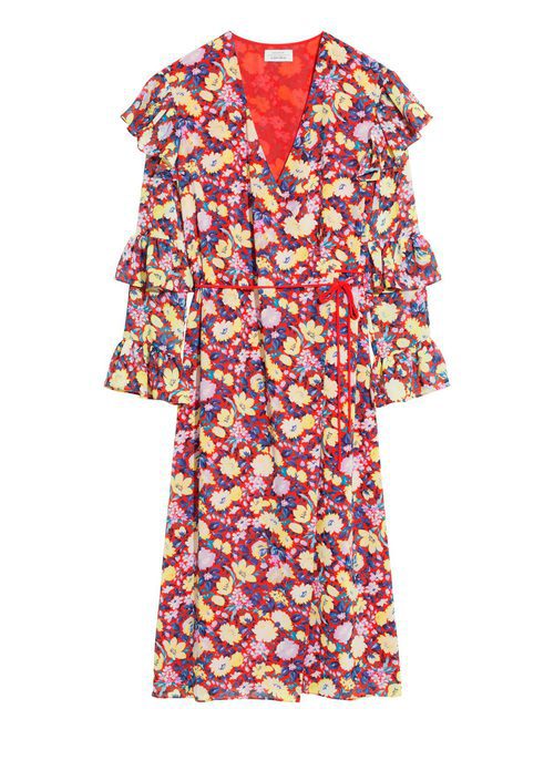Vestido rojo flores de la nueva colección & Other Stories otoño/invierno 2017/2018