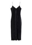 Vestido negro terciopelo con tirantes de cadenas de la nueva colección & Other Stories otoño/invierno 2017/2018