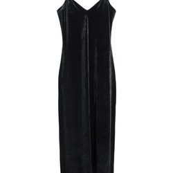 Vestido negro terciopelo con tirantes de cadenas de la nueva colección & Other Stories otoño/invierno 2017/2018