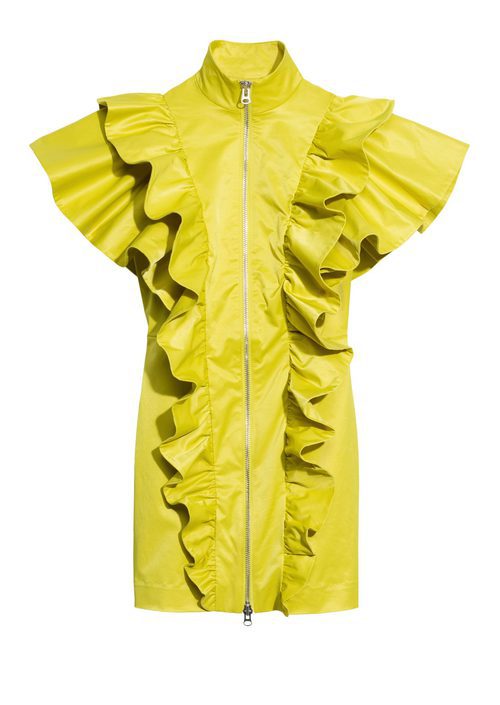 Vestido de piel amarillo de la nueva colección & Other Stories otoño/invierno 2017/2018