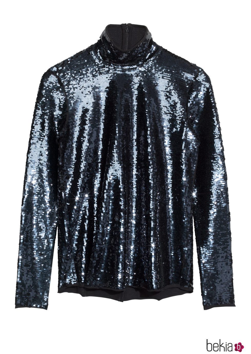Camiseta de lentejuelas azul de la nueva colección & Other Stories otoño/invierno 2017/2018