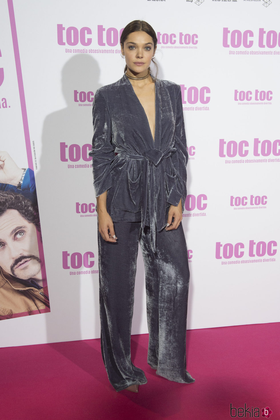 Ana Rujas con un conjunto dos piezas en la premier de la película 'toc toc'