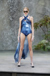 Body azul de la colección primavera/verano 2018 de Chanel en Paris Fashion Week
