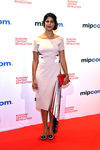 Karima Adebibe en el festival MIPCOM de Cannes 2017