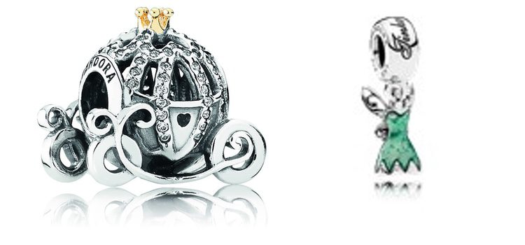 Pieza de plata con brillantes de la carroza de Cenicienta de 'Disney' por Pandora