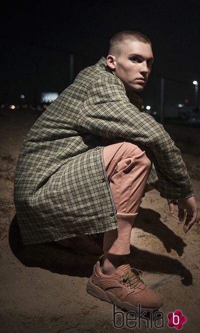 Abrigo de cuadros de la colección 'Autumn-Winter '17' de PUMA Y Han Kjøbenhavn