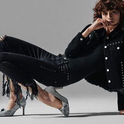 Chaqueta negra con tachuelas de Lefties otoño/invierno 2017/2018
