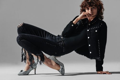 Chaqueta negra con tachuelas de Lefties otoño/invierno 2017/2018