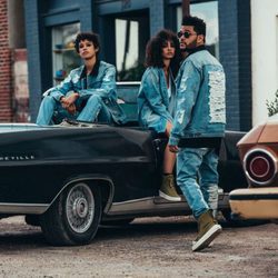 Conjunto denim del segundo lanzamiento de 'Puma x Xo' de The Weeknd