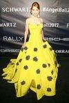 Jean Shafiroff con vestido amarillo en la gala contra el cáncer Gabrielle Angel en Nueva York