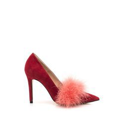 Stiletto de ante rojo de la colección cápsula especial noche de HANNIBAL LAGUNA SHOES