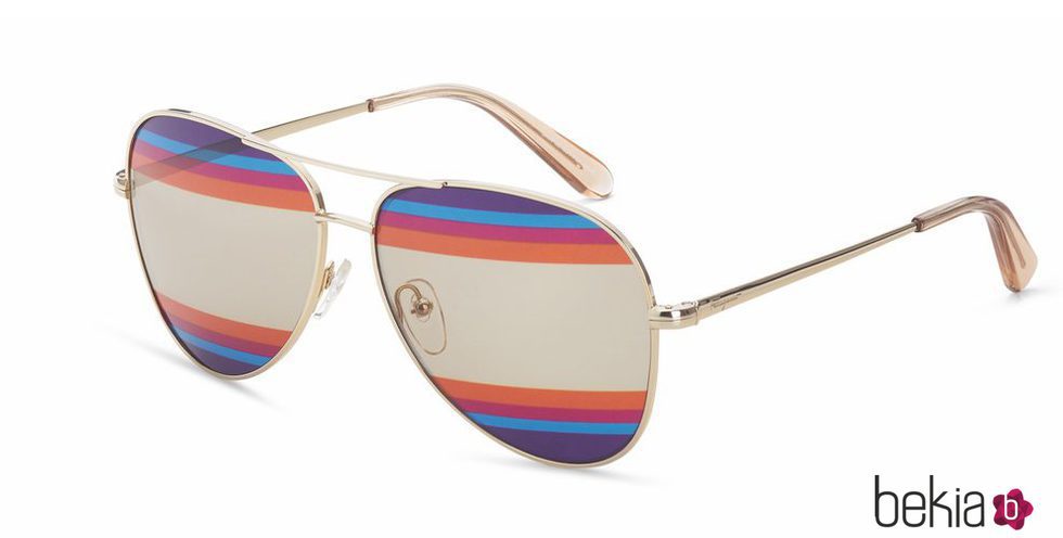 Gafas de sol con cristal a color de la colección pre-spring 2018 de Salvatore Ferragamo