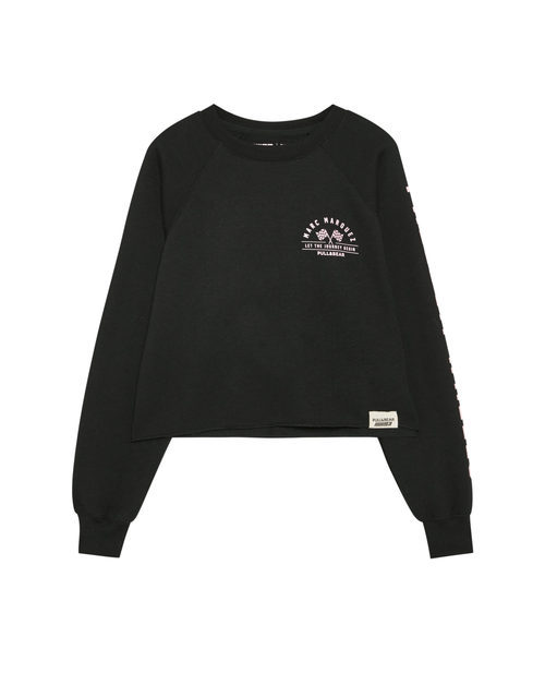 Sudadera femenina de la colección de Marc Márquez para Pull&Bear para otoño/invierno 2017/2018