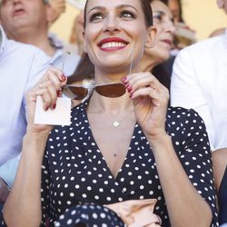 Eva González con un vestido de Dolores Promesas en la 61 edición de la Goyesca de Ronda
