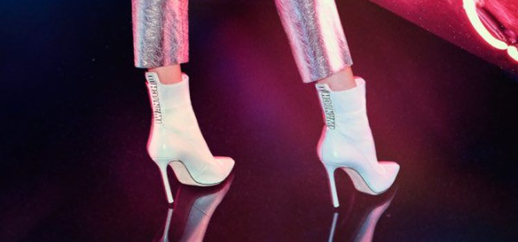 Botín calcetín blanco de la colección 'I Want Choo' de Jimmy Choo