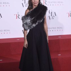Mar Flores con un vestido evasé en la reapertura del Teatro Real con la obra 'La Favorite'