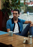 Miles Kane con camisa 'knitted shirt' de su colección cápsula con Fred Perry