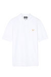 Polo 'piqué' blanco de la colección cápsula 'Fred Perry x Miles Kane'