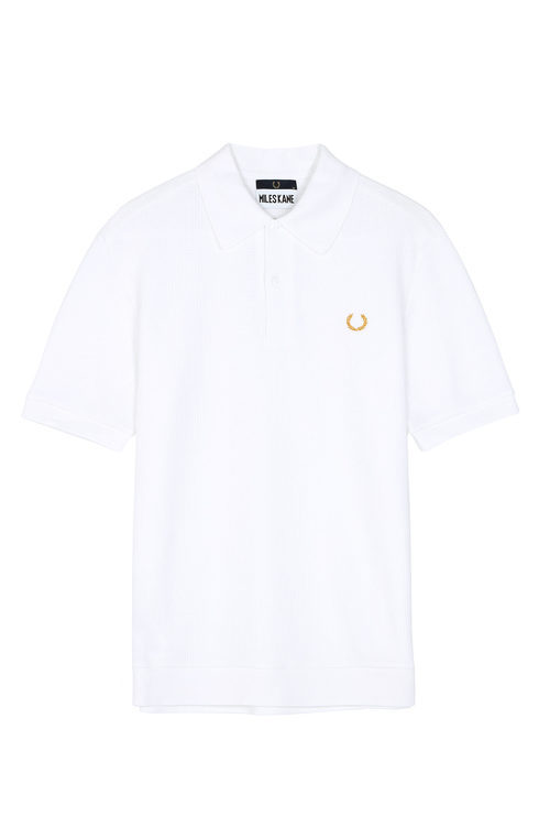 Polo 'piqué' blanco de la colección cápsula 'Fred Perry x Miles Kane'