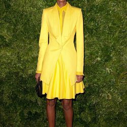 Look de Liya Kebede en la fiesta de Vogue en Nueva York