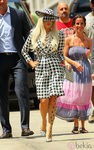 Lady Gaga con el vestido de Salvatore Ferragamo