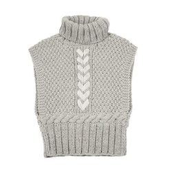 Chaleco de punto gris claro de la colección otoño/invierno 2011-2012 de Guitare