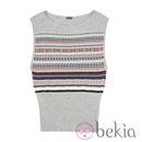 Chaleco de punto de lana gris de la colección otoño/invierno 2011-2012 de Guitare